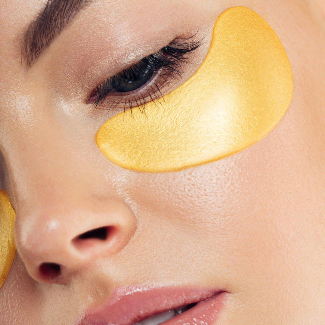 Gold eye mask texture