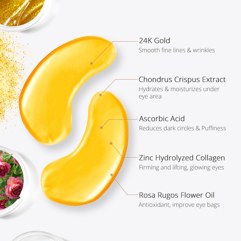 24k gold eye mask Ingredients